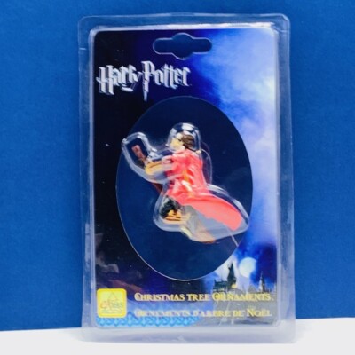 Harry Potter Christmas Ornament broom Quidditch figurine new sealed wizard AC2