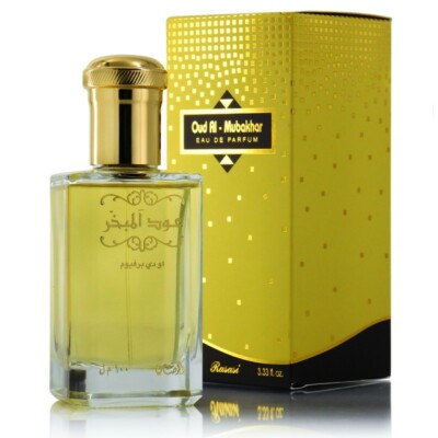 RASASI OUD AL MUBAKHAR EAU DE PARFUM FOR MEN & WOMEN WITH FREE SHIPPING - 100 ML