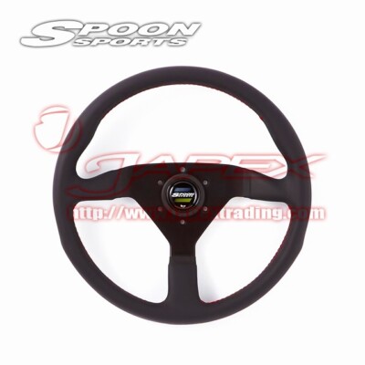 SPOON SPORTS MOMO Leather Steering Wheel for HONDA UNIVERSAL