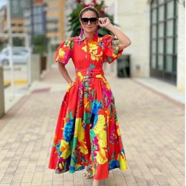 Christopher John Rogers Target Orange Floral Dress Size 0