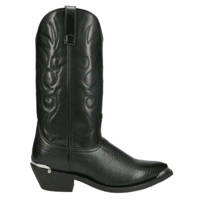Laredo Men's Atlanta Black Leather-Like Top 68086 Boot (Black,11EW)