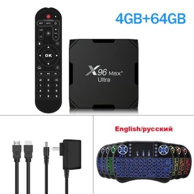 X96 MAX Ultra Android 11.0 8K Smart TV Box Amlogic S905X4 Quad Core 2.4G/5G WIFI