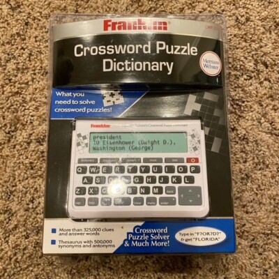 Vintage NEW  Franklin Merriam Webster's Crossword Puzzle Dictionary 570 CWD