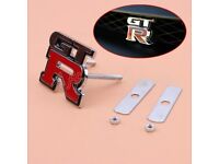 GT-R Metal Grille Emblem Front Rear Decal Badge Sticker R33 R34 370Z NISMO R32