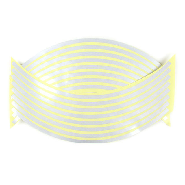 Felgenrandaufkleber in Weiß