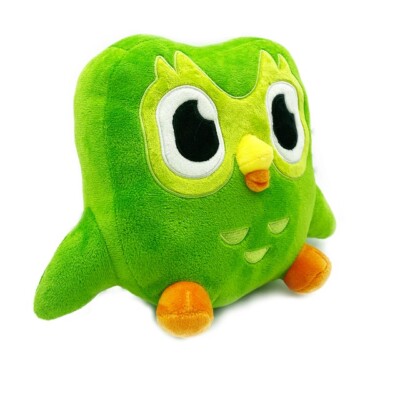 Lovely Green Duolingo Owl Plush Toy Duo Plushie of Duo Owl Cartoon Anime 30cm