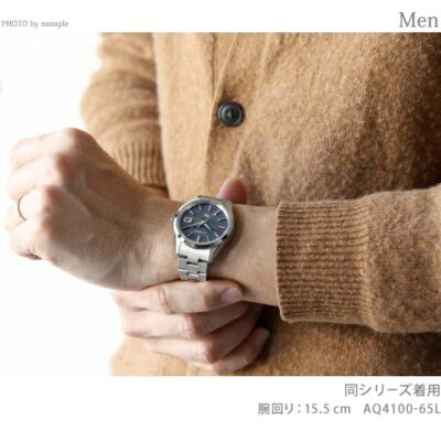 Pre-owned Citizen The  Brand 100th Anniv. Aq4100-65l Eco-drive Japanese Paper Dial