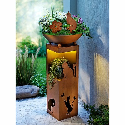 Windlicht säule garten