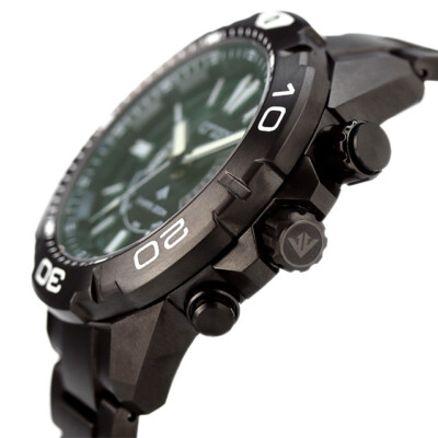 Pre-owned Citizen Promaster Marine As7146-58w Light In Black Solar Men Watch In Box
