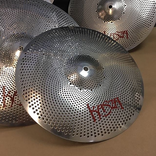 Kasza Quiet On The Set Practice Cymbal Pack 20 18 16 14 HH Low Volume w/ Gig Bag
