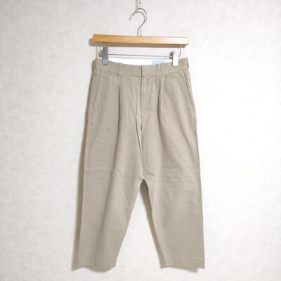 YAECA 60652 chino tuck tapered size 28 Chino pants beige 3