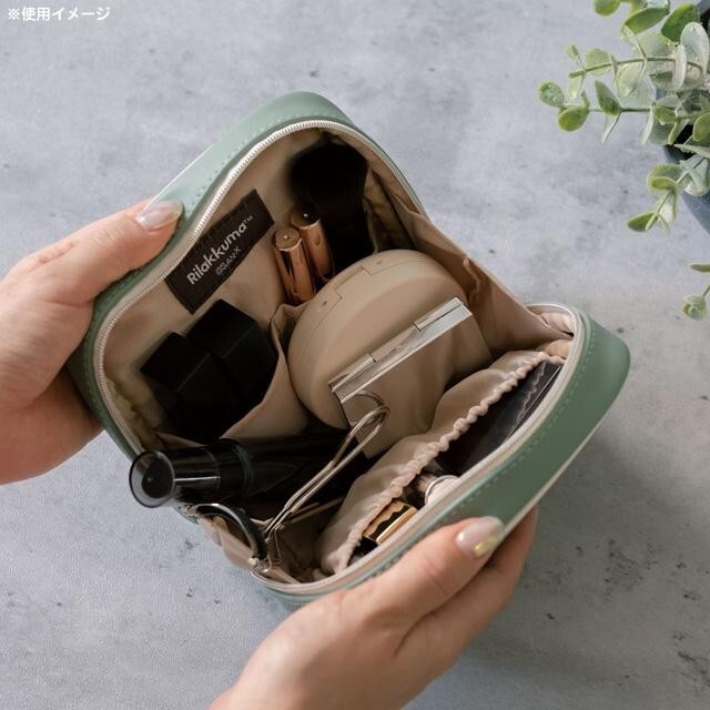 San-X Rilakkuma BASIC RILAKKUMA HOME CAFE Square Pouch Cosmetics Case Makeup Bag