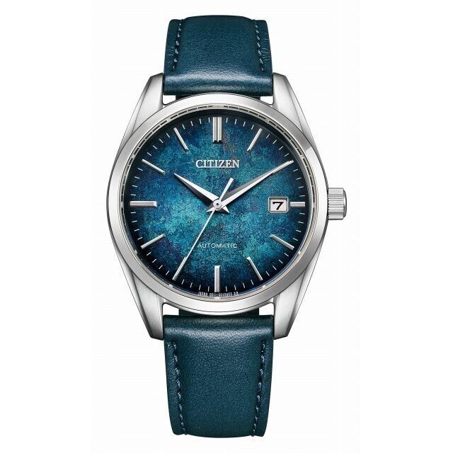 Pre-owned Citizen Collection Nb1060-12l Blue Lacquer Dial Mechanical Automatic Watch Gift