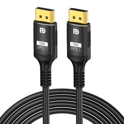 16K Cable  2.1 High Speed Ultra HDTV 4k@120hz 8k@60hz Display Port Monitors