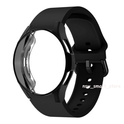 For Samsung Galaxy Watch 4 5 6 7 FE 40m 44 45 47 Sport Silicone Watch Band Strap