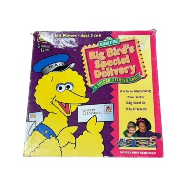 1994 Vintage Sesame Street Big Birds Special Delivery Board Game Ages 3-6