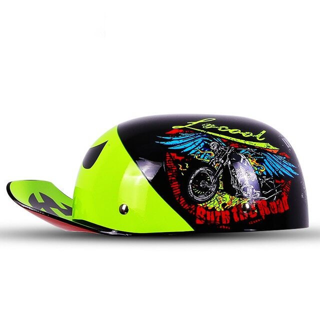 Summer Motorcycle Helmet Baseball Cap Retro Helmet safe Gangster Half Helmet