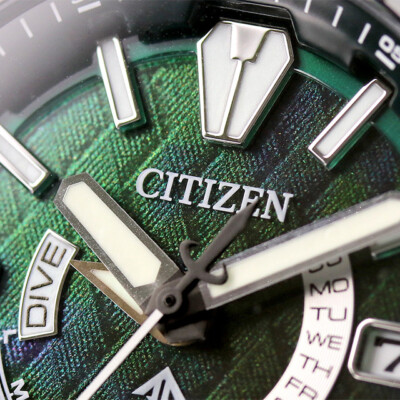 Pre-owned Citizen Promaster Marine As7146-58w Light In Black Solar Men Watch In Box