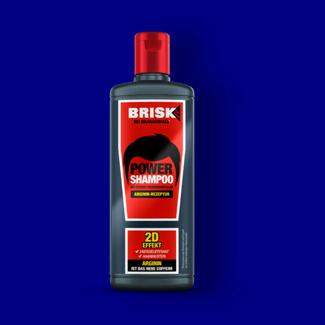 BRISK POWER HAAR SHAMPOO Anti Haarausfall mit  Arginin = Neues Coffein 