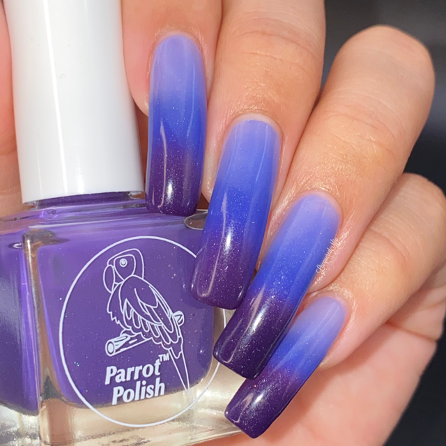 Parrot Polish Penguin Hugs Thermal Nail Polish - Purple/Blue/Ice Blue