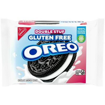 OREO Double Stuf Gluten Free Chocolate Sandwich Cookies,12.47 oz Packs Fast Ship