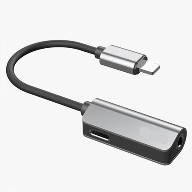 Cavo Adattatore 2in1 Ricarica e Cuffie Jack 3,5mm Per iphone 7 8 Linq Ip-7789