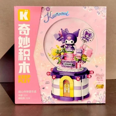 Sanrio Christmas Hello Kitty Music Box Building Blocks Xmas Snowball My Melody