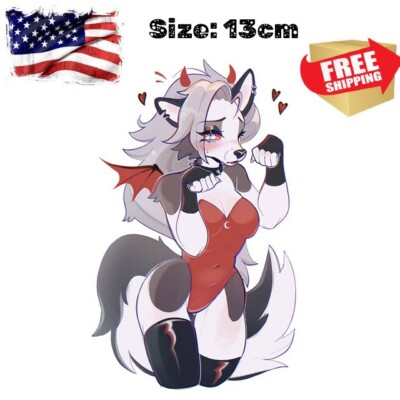 Sexy Furry Wall Sticker Helluva Boss Loona Sticker Bedroom Bathroom Decoration