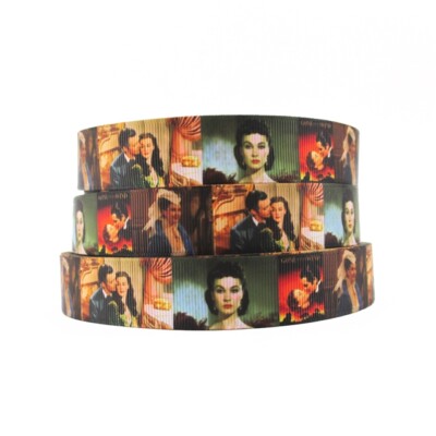 Gone With The Wind on 7/8'' Grosgrain Ribbon ~YOUR CHOICE: 5 or 10 Yards (Movie)