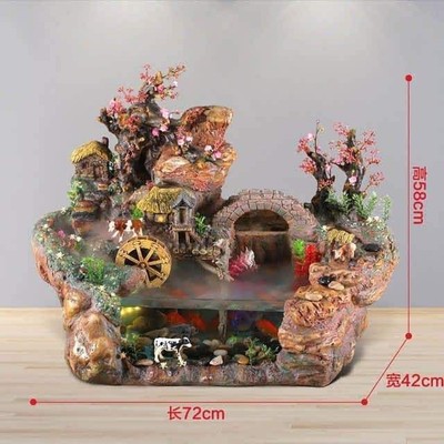 Water Fountain Fish Tank  Decoration Home Water