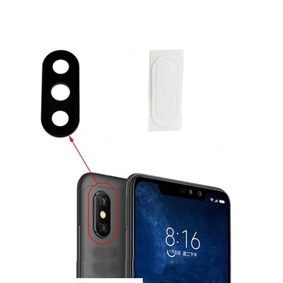 Rear Back Camera Lens Glass + Adhesive Cover For Xiaomi Redmi 6 Pro / Mi A2 Lite