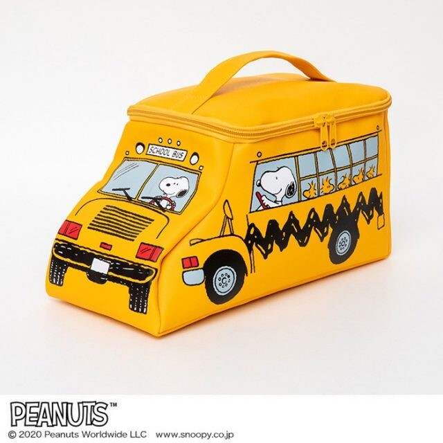 SNOOPY SCHOOLBUS（小物入） SNOOPY SCHOOLBUS（小物入） Snoopy Bus-Shaped Pencil Box