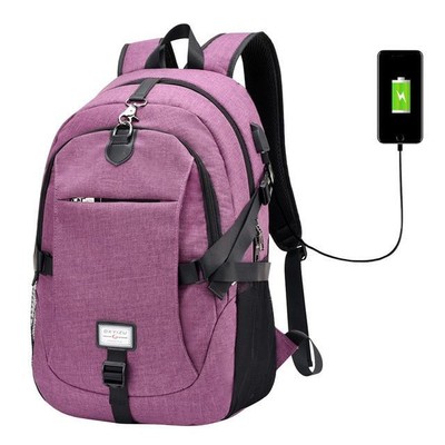 Waterproof  Multifunctional Anti-theft Backpack With USB Charging