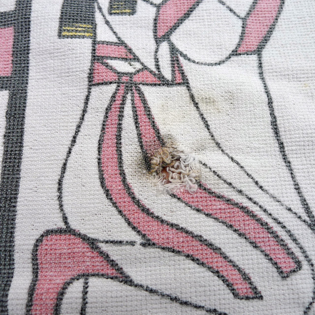 LWR $ Vintage Cotton 66 x 32 Egyptian Isis Goddess Beach Towel As Is or Crafts