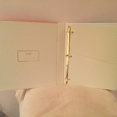 KATE SPADE MRS MAGAZINE BRIDAL WEDDING PLANNER ORGANIZER 3 RING BINDER-BOXED