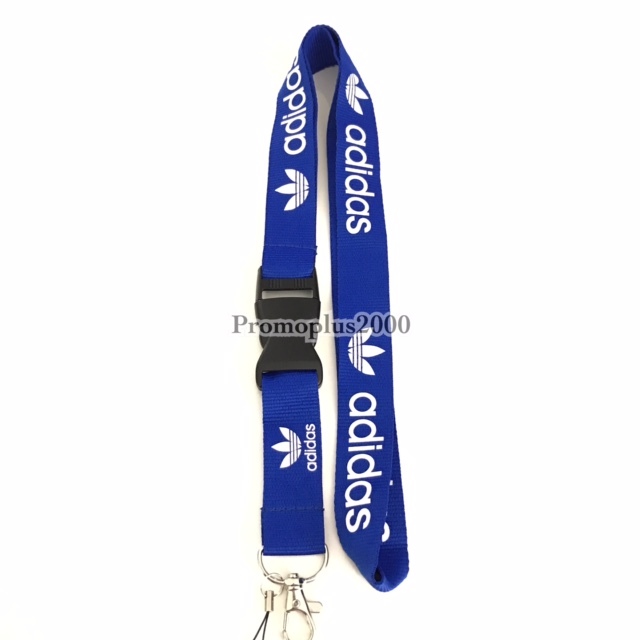 Adidas Lanyard N-BLUE Badge ID Running Cell Holder Detachable Keychain 