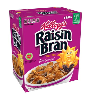 Kellogg s Raisin Bran Breakfast Cereal (76.5 oz) GREAT DEAL & SERVICE!!