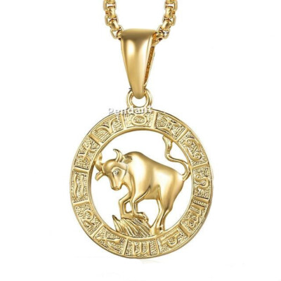 Zodiac Pendant Necklace Unisex (gold-plated) from Julz Accessories