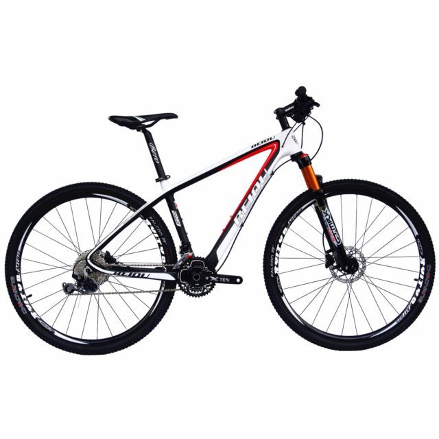 BEIOU Carbon Fiber 29" Mountain Bike (29ER WHITE, 19-INCH) 19" Frame Ships USA