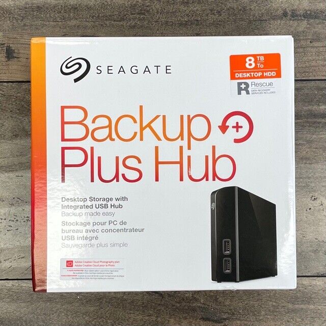 Seagate Backup Plus Hub 8TB Desktop External Hard Drive