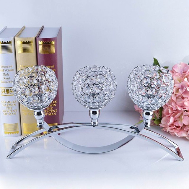 3 Candles Centerpieces Stand Votive Candlestick Holders Cute