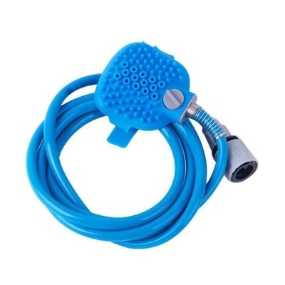 Silicone Pet Bath Shower Spray Dog Cat Massage Shower Head Grooming Tool for Pup