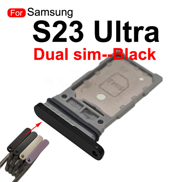 For Samsung Galaxy S23 Ultra SM-S918 Replacement Dual Sim Card