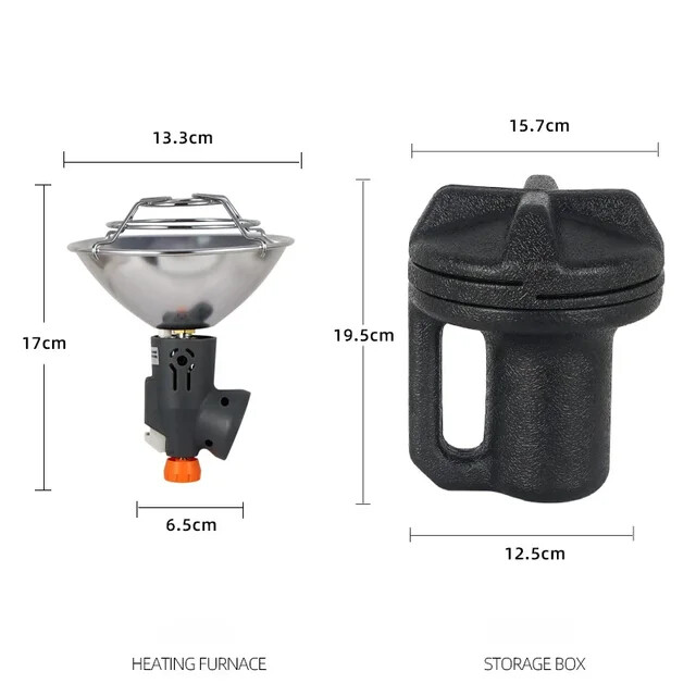 Portable Electric Heater Camping Multi-Use Tent Propane Adjustable Control Valve