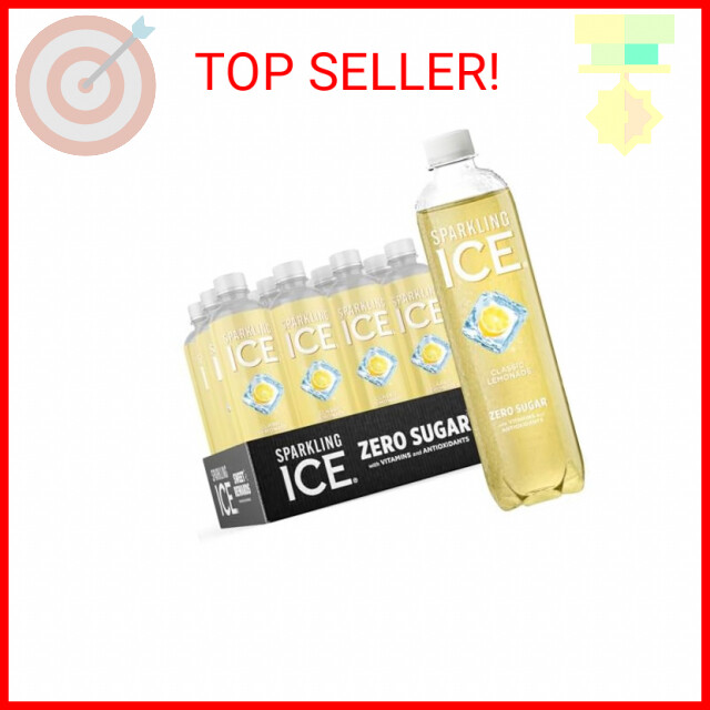 Sparkling Ice, Classic Lemonade Sparkling Water, Zero Sugar 