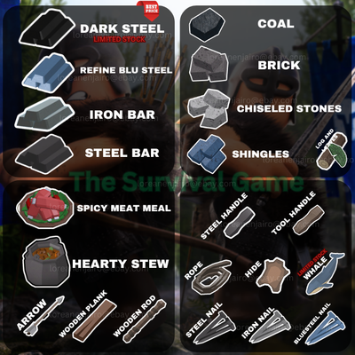 The Survival Game [Update!] - Roblox♉️ Conheça os jogos de Al-Duhail.