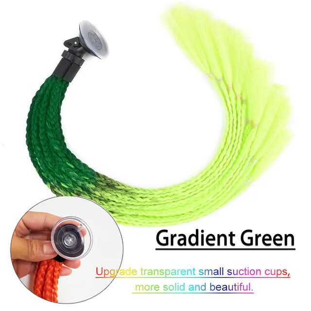 Helmet Braid Pigtails Ponytail For Women Motorcycle Helmet Braid Ponytail