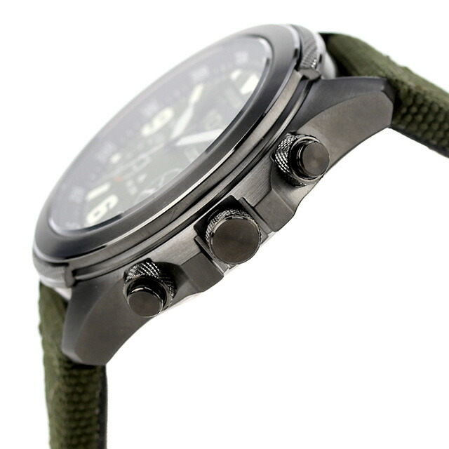Pre-owned Citizen Promaster World Time Sapphire Jv1005-02w Green Dial Alarm Men's Watch