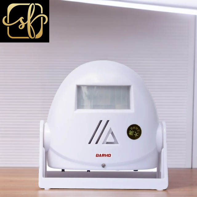WHITE 32 Ringtones Hello Welcome Wireless Intelligent Greeting Doorbell Infrared Motion Sensor Warning Door Bell Alarm