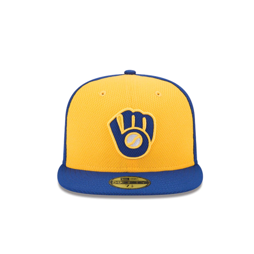 New Era Синий/Золотой Milwaukee Brewers Diamond Era Fitted (10757950)